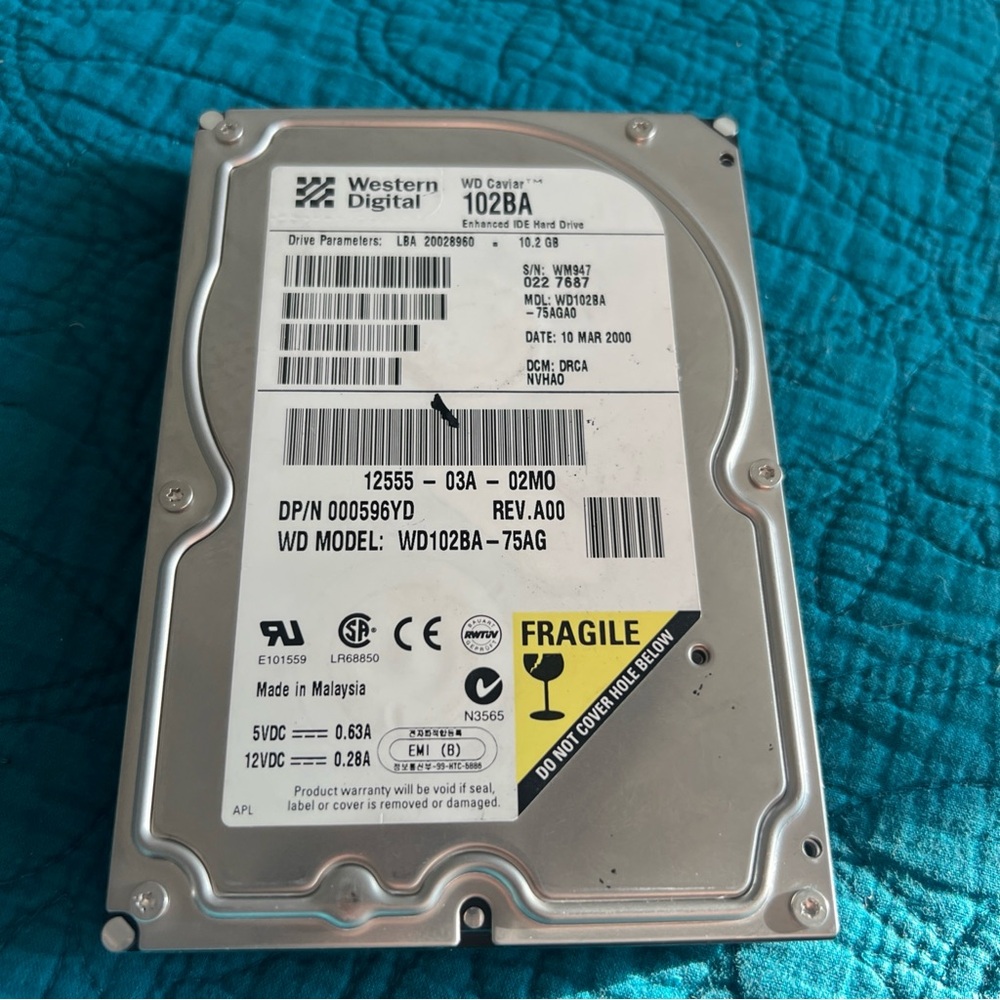 Silver Hard Drive